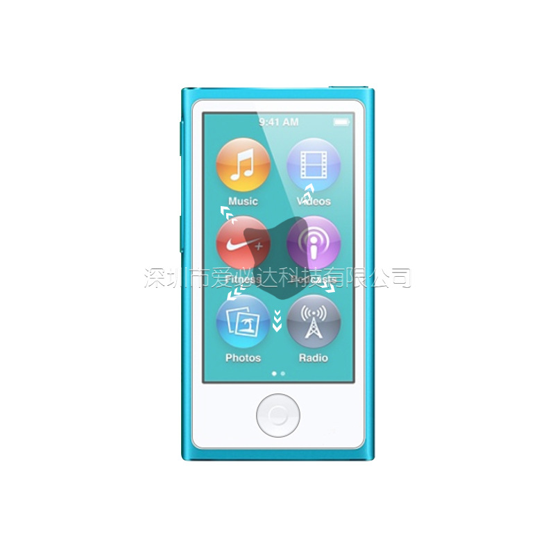 Suitable for Apple iPod Nano7 tempered film, nano8 tempered glass film, MP3/4 player high-definition film Specification drawing