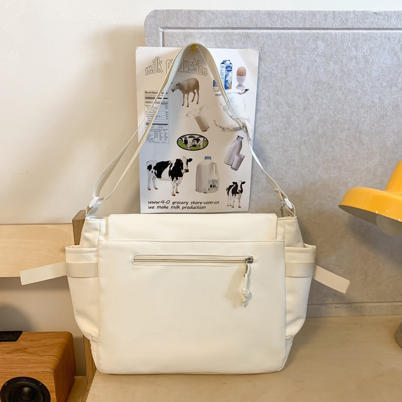 Large-capacity cute student tutorial bag for girls, 2024 new style crossbody bag for junior high school students, single-shoulder bag for high school students' classes Specification drawing