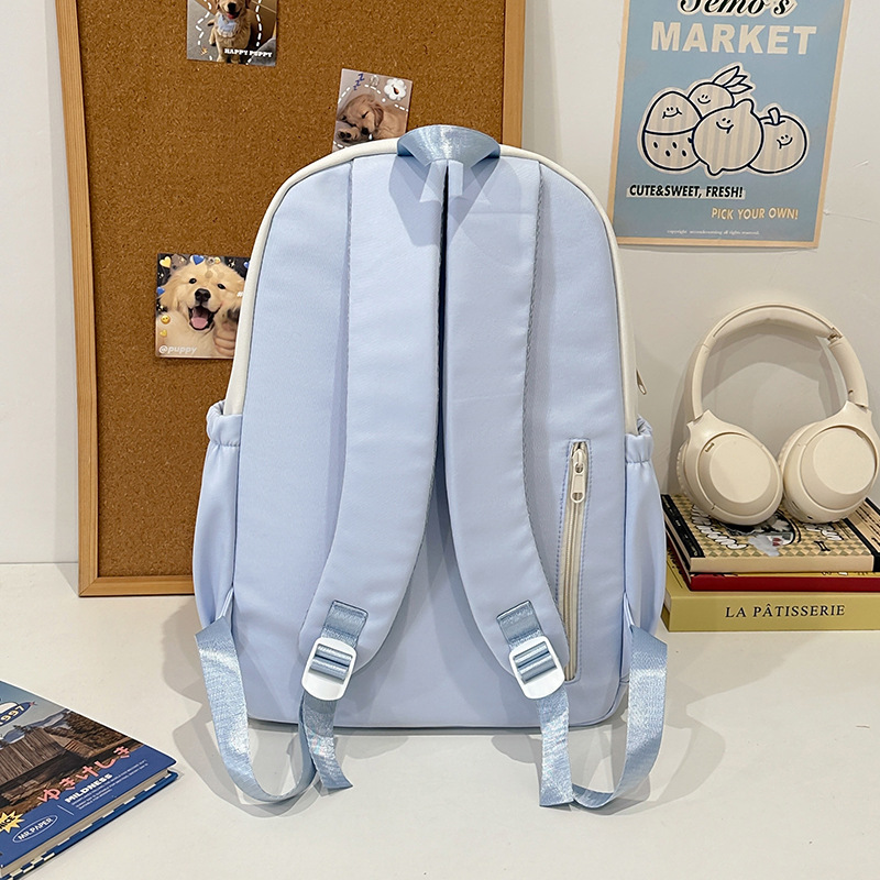 A fresh and clean schoolbag for girls with a high level of appearance, an ins style backpack for going out and traveling, a sweet and cool backpack that is versatile for female college students Specification drawing