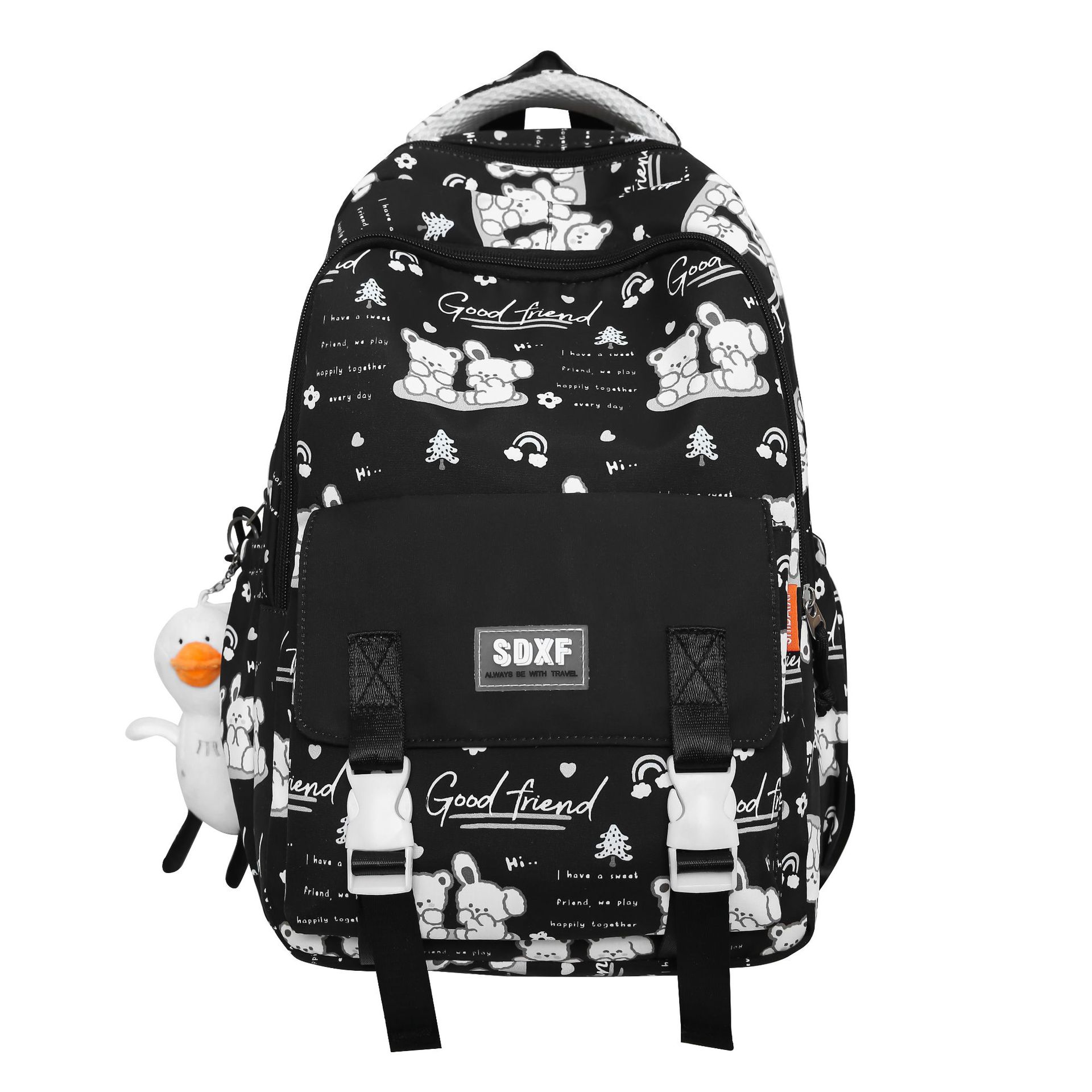 New schoolbags for girls, high school students, high school students, grades three to six, large-capacity backpacks, and lightweight backpacks for middle school students Item Picture