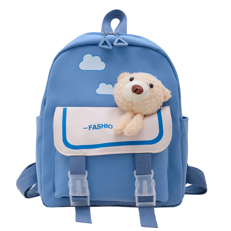 Kindergarten baby bag, super lightweight schoolbag, suitable for both boys and girls, cute cartoon bear children's backpack on both shoulders Item Picture