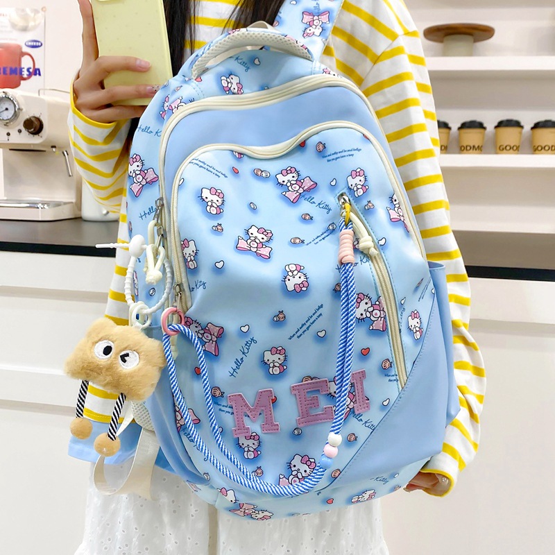The 2025 new high-appearance-level schoolbag for junior and senior high school students features a niche, large-capacity backpack that is versatile and casual details Picture