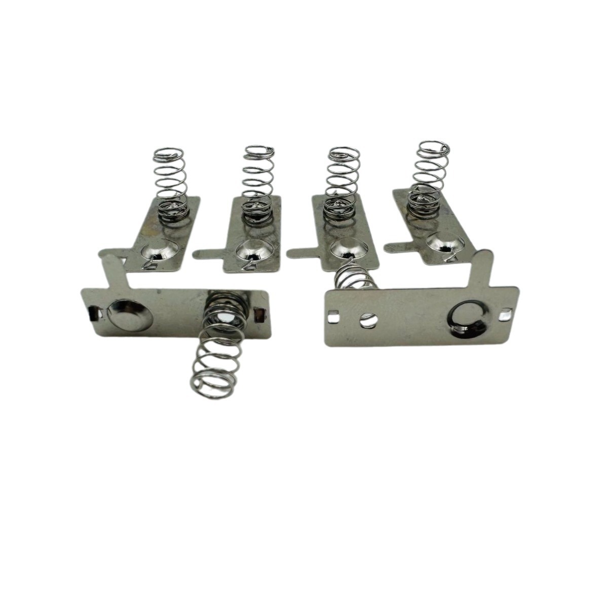 No. 5 battery spring piece stainless steel contact spring, positive and negative electrode welded spring, No. 7 battery contact piece coiled spring factory Item Picture