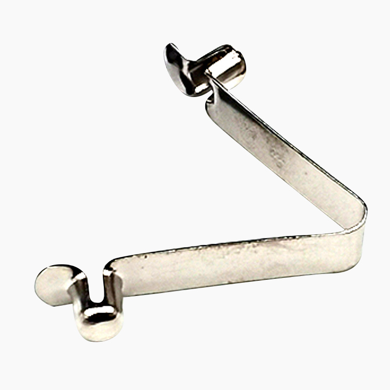 V-shaped spring sheet single and double head solid 4-8-10MM tube telescopic advertising tent positioning ball riveted buckle Item Picture