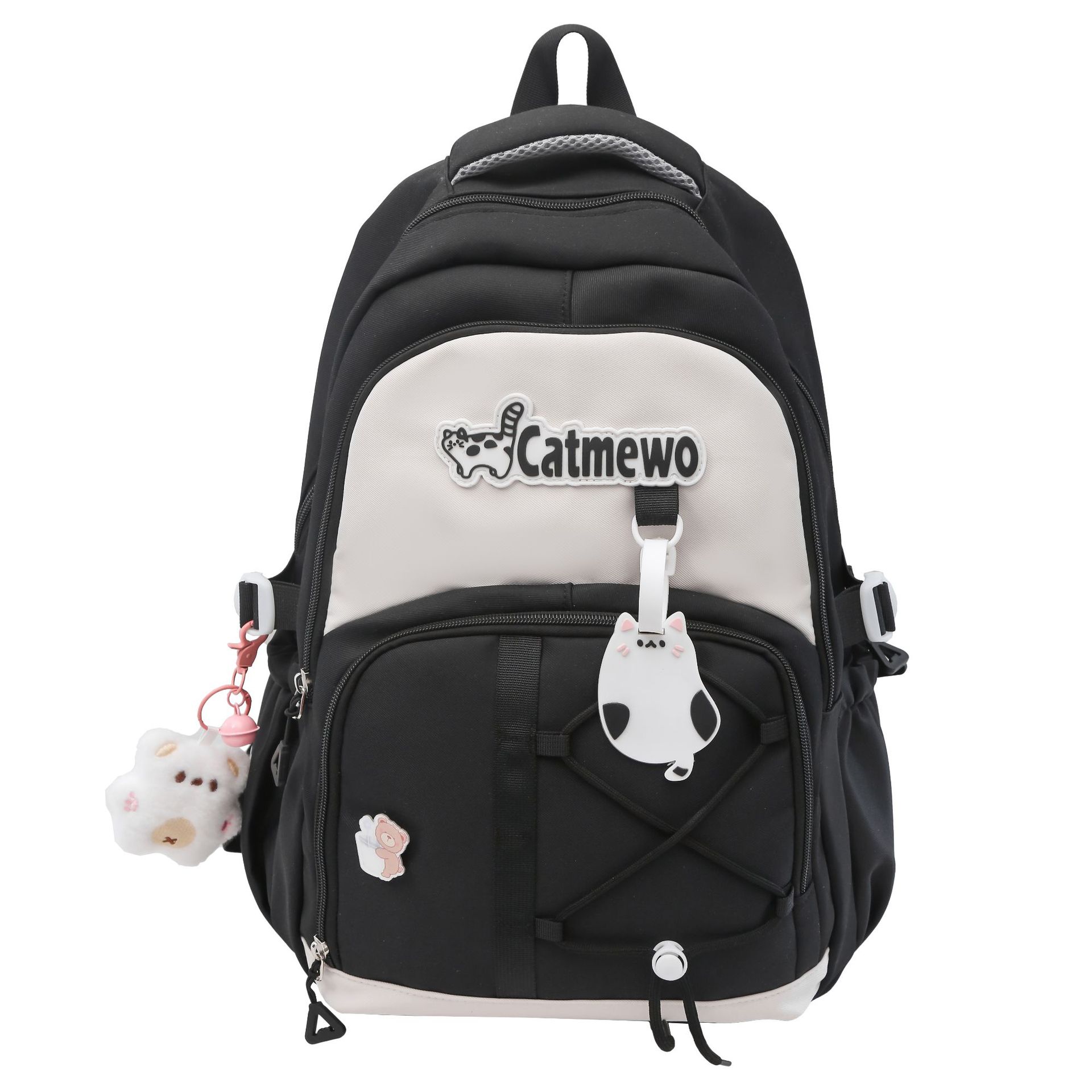 The school-style, color-blocking Japanese-style Instagram backpack for junior and senior high school students is lightweight, versatile, and a niche backpack with a fresh and sweet look Item Picture