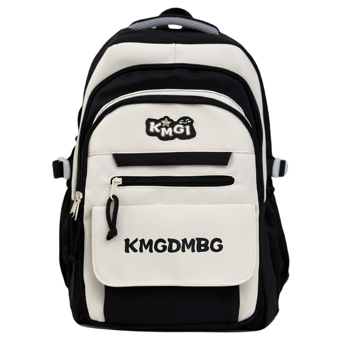 A new Japanese-style backpack with a high level of appearance, fresh and sweet, color-blocking and patchwork style, and a large capacity backpack for junior and senior high school students Item Picture