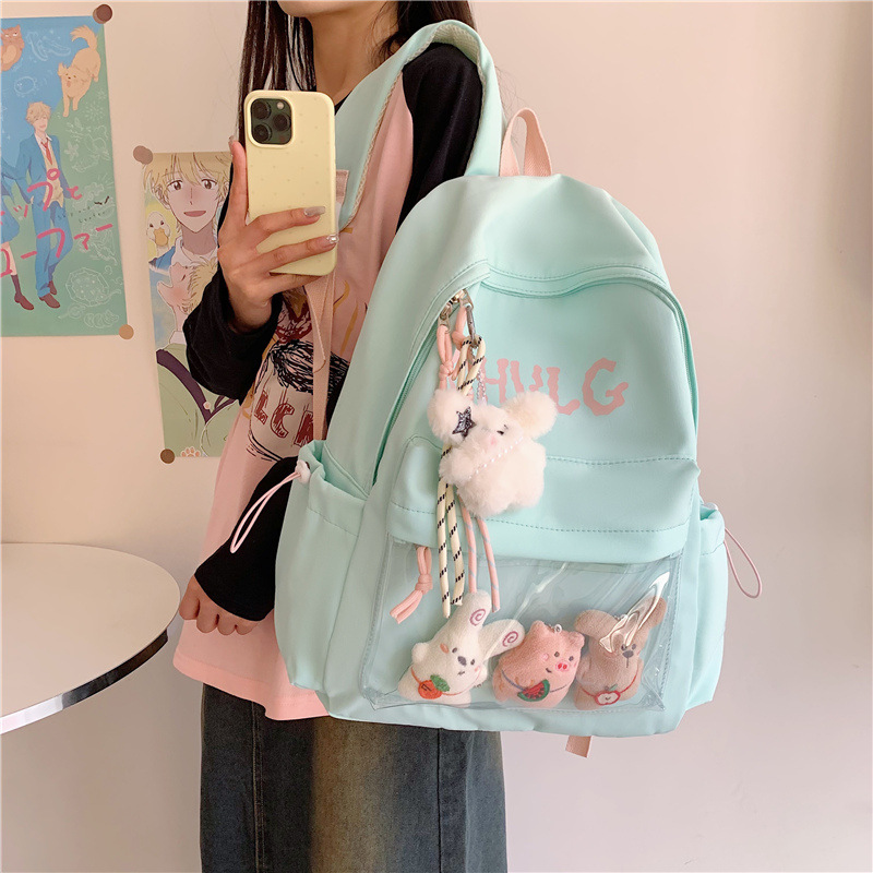 Summer new mini sweet college student backpack, Japanese retro large-capacity casual, lightweight and versatile backpack details Picture
