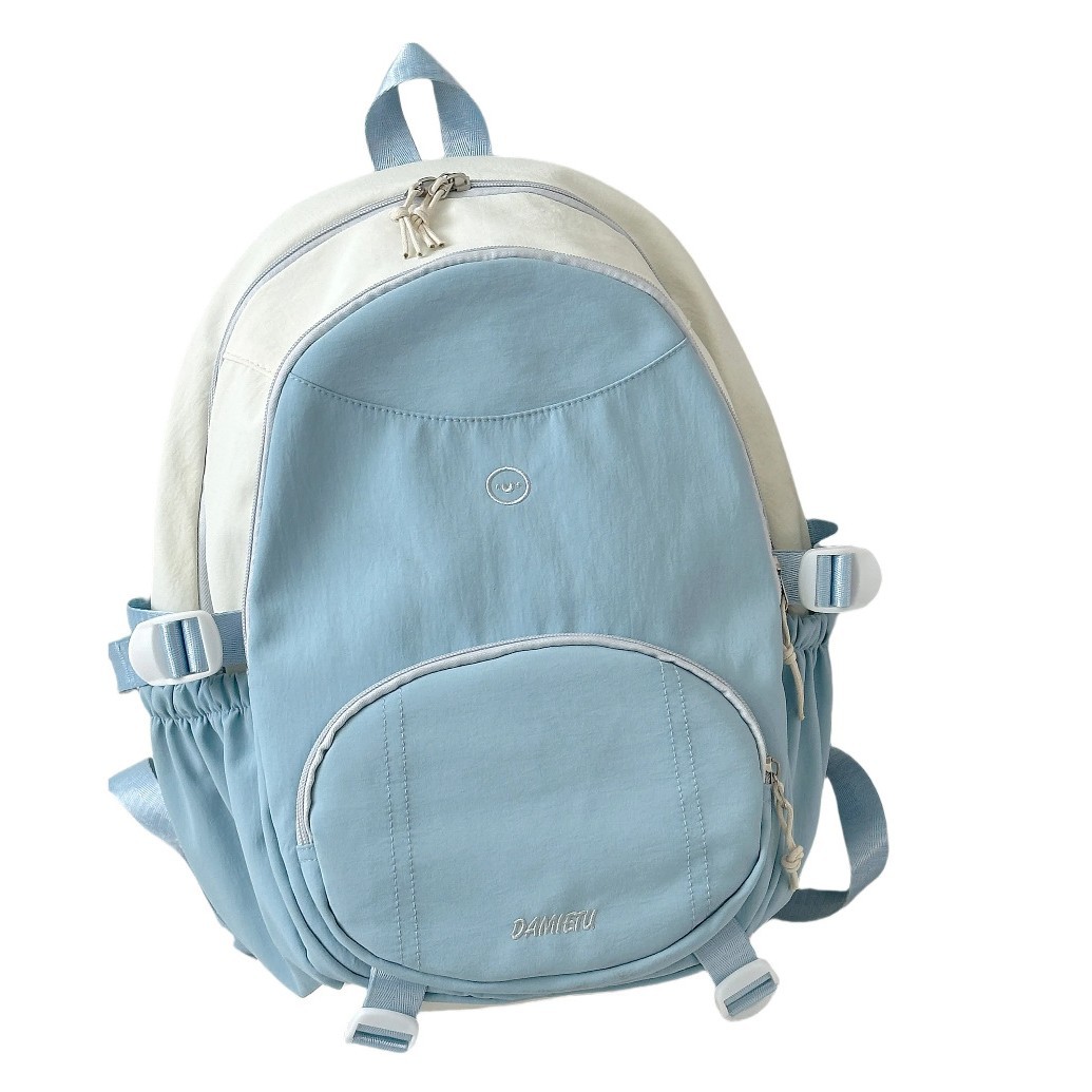 2025 New lightweight travel backpack, casual ins color-blocking backpack, versatile and sweet schoolbag for college students' commuting Item Picture
