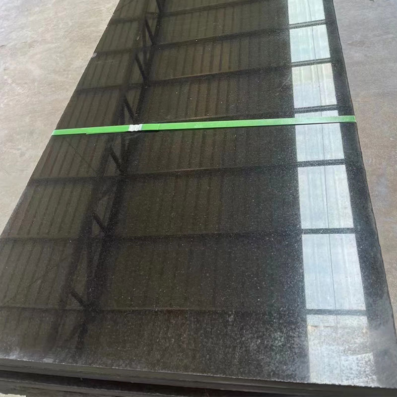 Wholesale Chinese black water feature tombstone stone, smooth flamed plate, horseshoe stone, granite floor paving stone, Mongolian black manufacturer Application Scenario