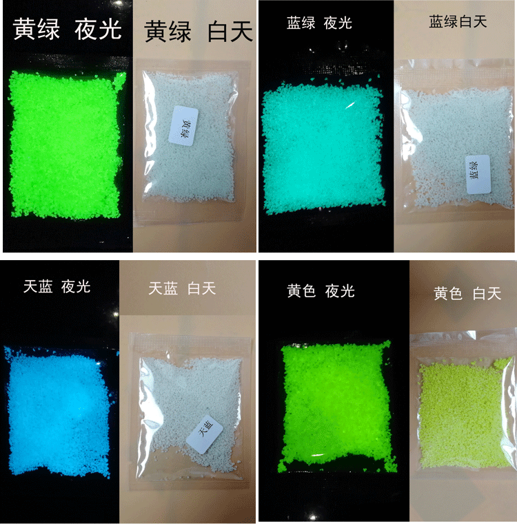 Ultra-bright luminous sand, colored luminous sand particles, long-lasting fluorescent sand, microscopic scene luminous sand details Picture