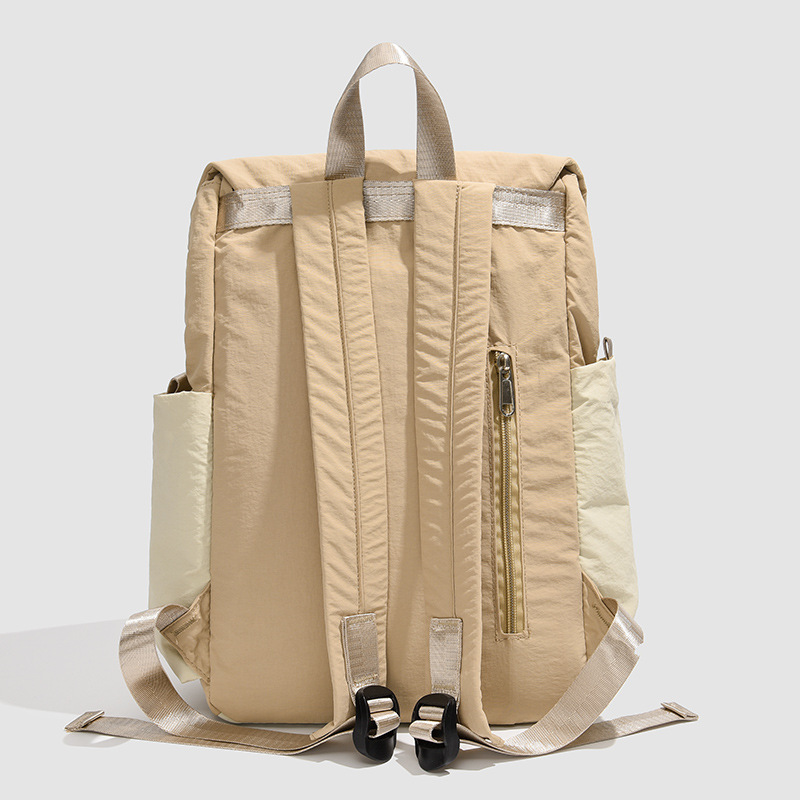 Japanese-style Oxford fabric backpacks for women, lightweight and color-blocking travel bags, student commuting schoolbags, large-capacity and versatile computer bags Specification drawing