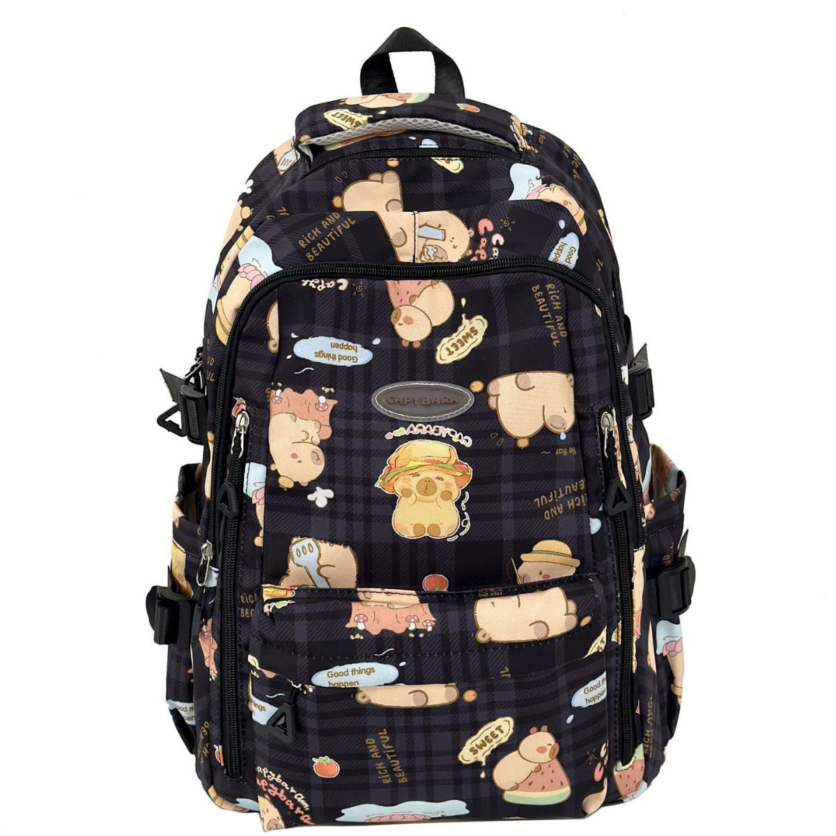 Japanese-style ins girl cute cartoon printed schoolbag with high appearance level, lightweight backpack for primary school students in grades 3 to 5 Item Picture