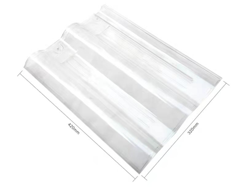 ✅ Transparent roof, high molecular organic resin, transparent glazed tile roof, plastic skylight roof, greenhouse, ceramic tile Item Picture
