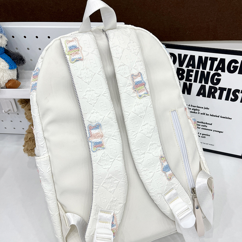 High-appearance-level schoolbag for female junior and senior high school students, large-capacity Japanese-style ins style versatile backpack, travel computer backpack Specification drawing