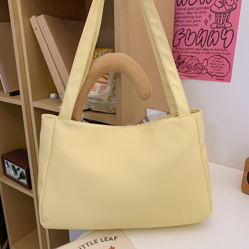 Large-capacity cat bag for women, 2024 new ins Japanese style versatile cartoon shoulder bag, student tote bag for class Specification drawing