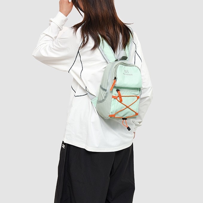 2025 New Japanese-style simple schoolbag, cute ins-style drawstring mini casual backpack, travel lightweight backpack full figure