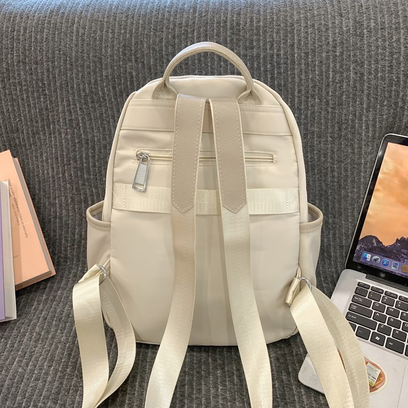 New summer travel simple, fashionable and versatile backpack, lightweight and niche college student schoolbag, commuting and casual backpack Specification drawing