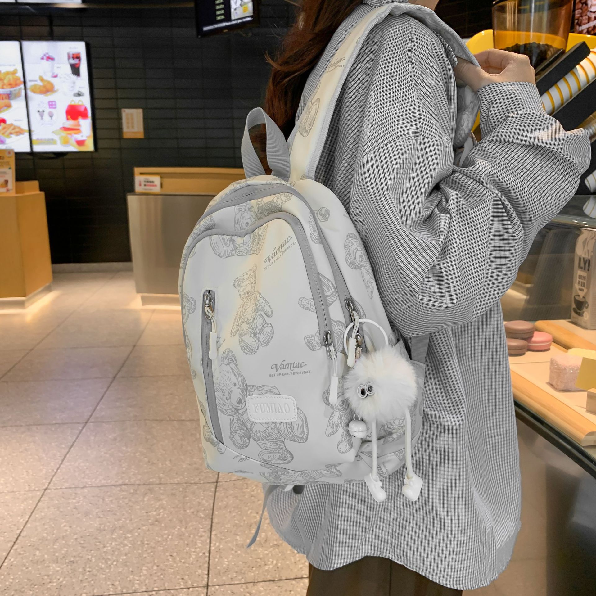 Japanese-style InS-style casual small backpack, lightweight schoolbag, forest-style fresh and sweet girl's mini backpack for shopping details Picture