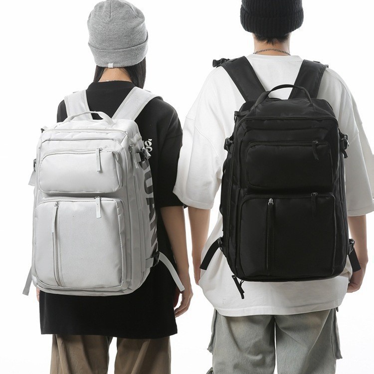 New foreign trade backpack with large capacity, cool workwear style, outdoor hiking and mountaineering backpack, and personalized fitness single-shoulder bag full figure