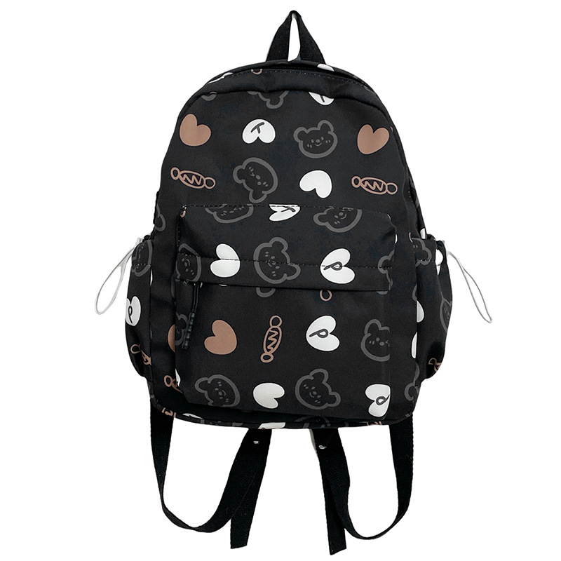 Cute schoolbag with a girlish heart, versatile backpack for girls, fashionable small backpack for shopping, trendy spring outing bag for mom with kids Item Picture