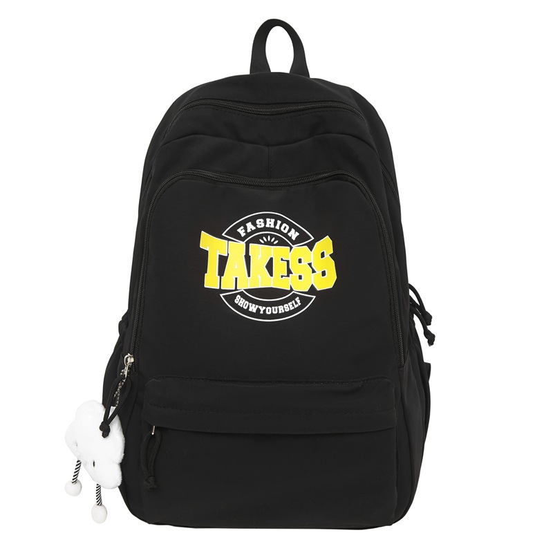 College-style schoolbag, Instagram niche American retro backpack, travel lightweight and large-capacity single-shoulder bag, versatile backpack Item Picture