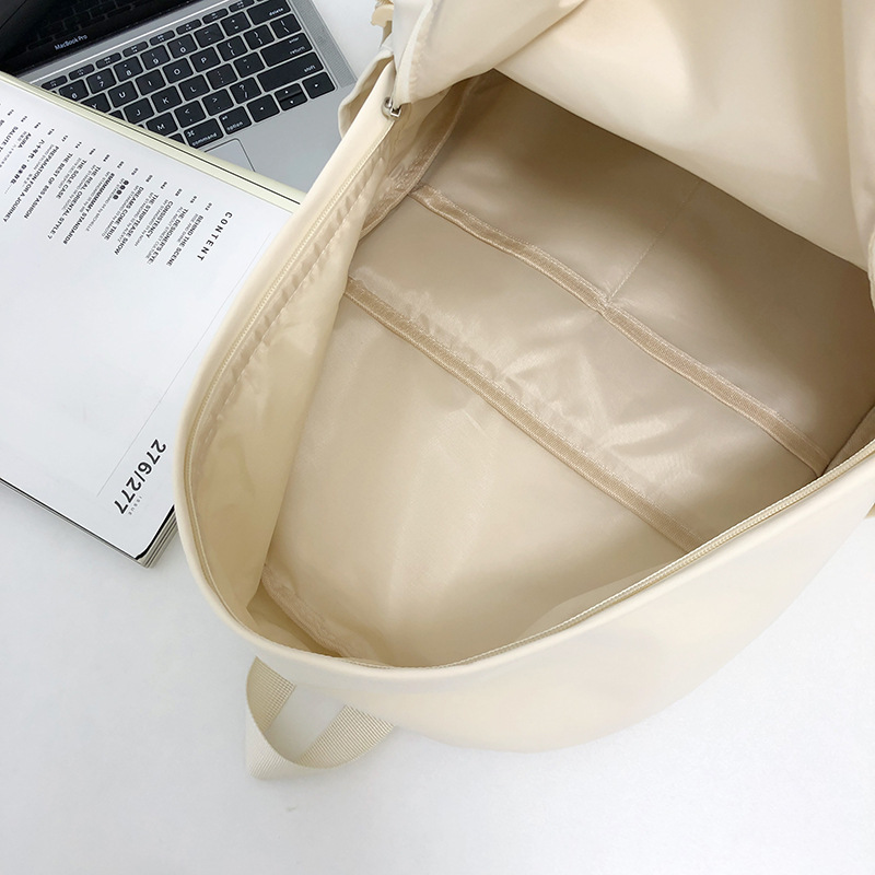 Spring new schoolbag: Korean-style ins high appearance level, forest-style fresh and light pink, girlish backpack for traveling and shopping Application Scenario