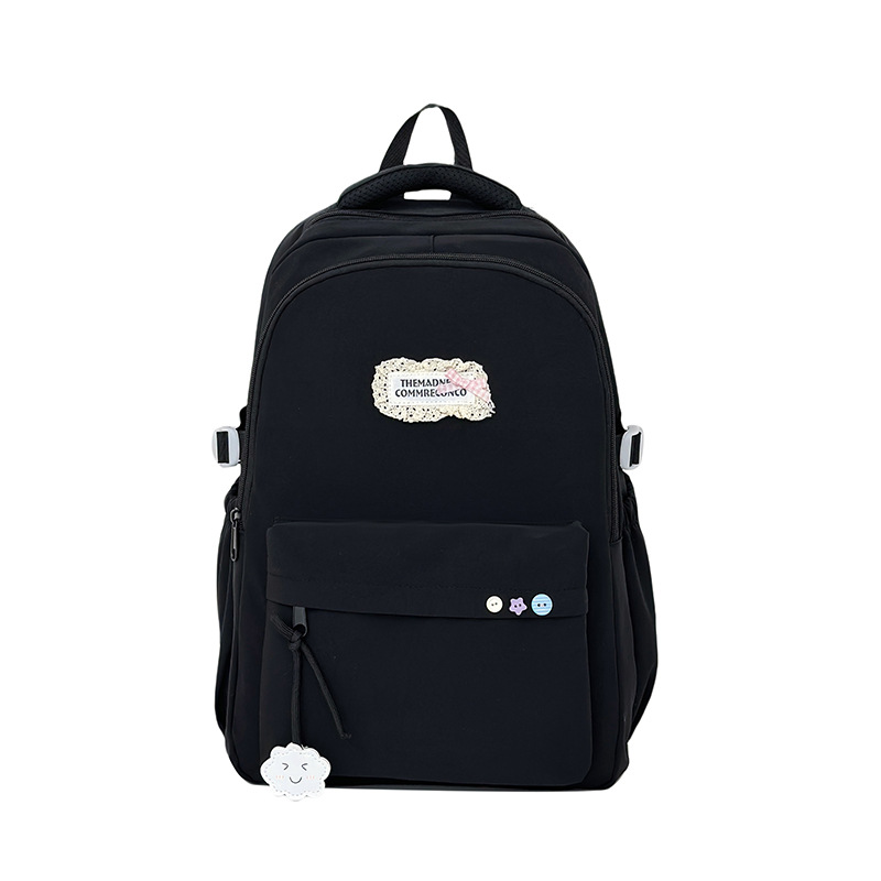 A new Harajuk-style Korean Instagram backpack with a high level of appearance, fresh and sweet. It is a lightweight and large-capacity backpack for junior and senior high school students Item Picture