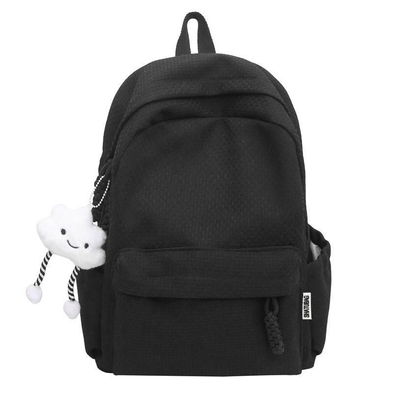 New Korean-style Harajuku ulzzang junior and senior high school student backpack in solid color, ins, fresh and simple spring outing backpack Item Picture