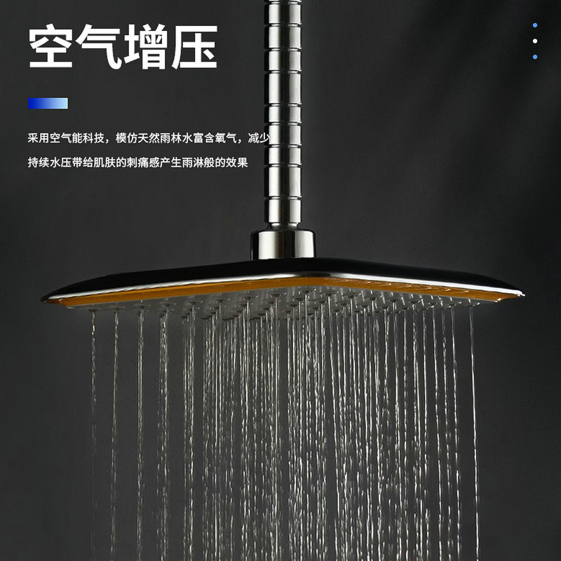 Factory wholesale bathroom shower head 9-inch universal adjustable shower head, bathroom square top spray pressurized shower head Specification drawing