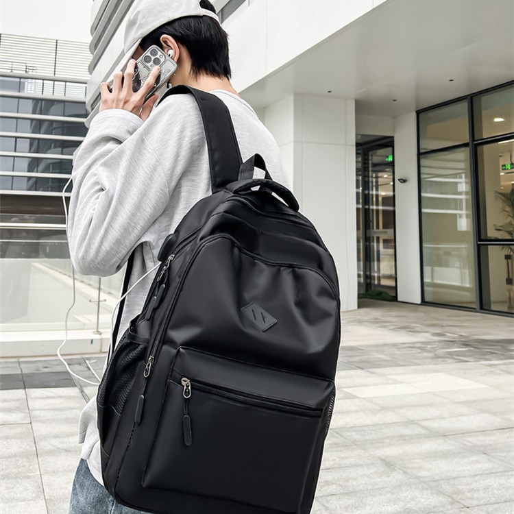 Cross-border backpacks for men, middle and high school students, large-capacity travel bags, casual backpacks, wholesale for foreign trade full figure