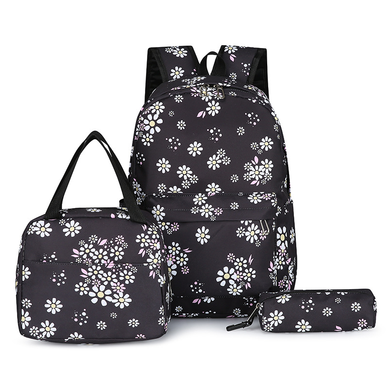 Wholesale of cartoon cute children's backpacks, double-shoulder bags and three-piece sets for girls in grades 1 to 6 Item Picture