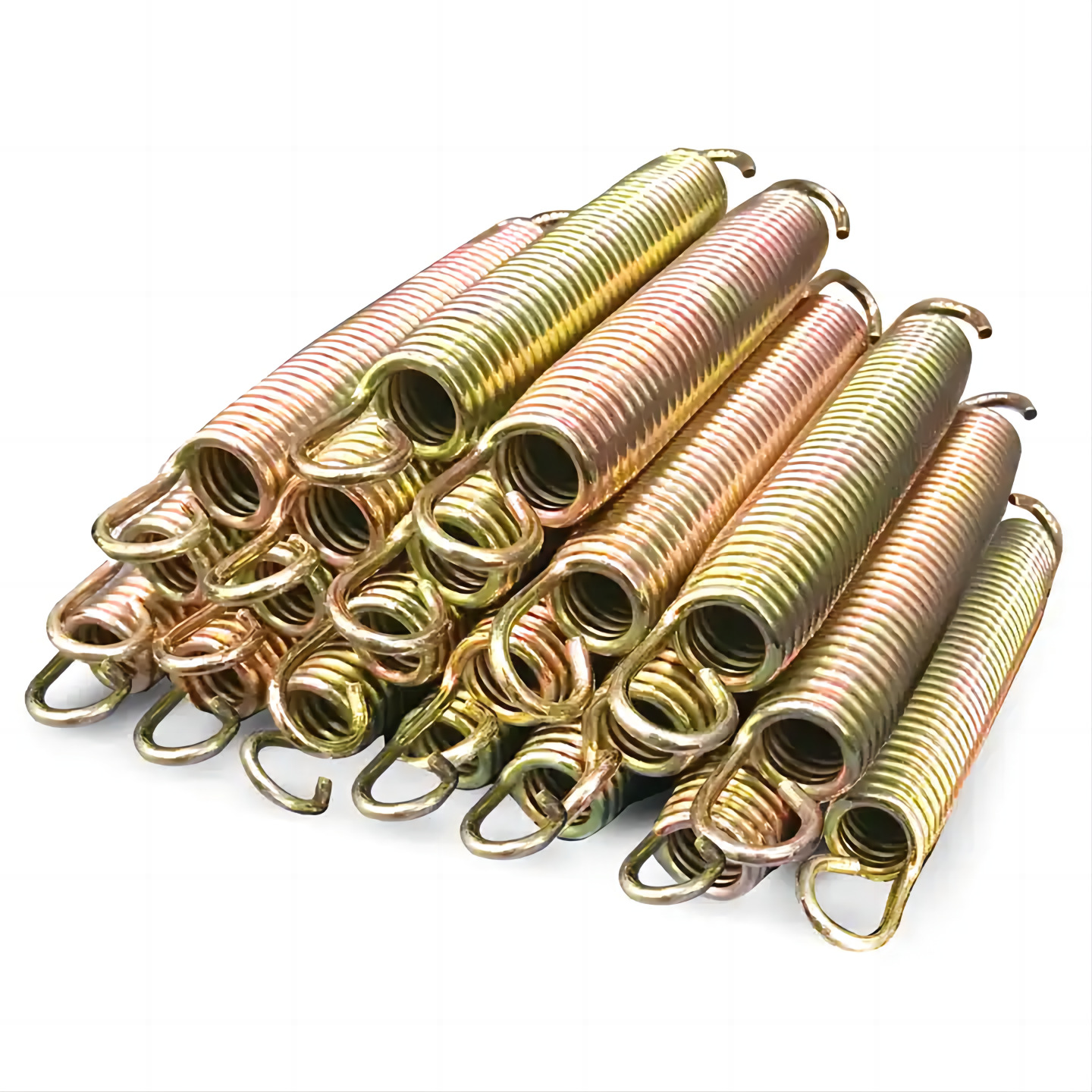 14 cm hooked trampoline tension spring, trampoline spring processing, fitness equipment tension spring, stainless steel tension spring, double hook tension full figure