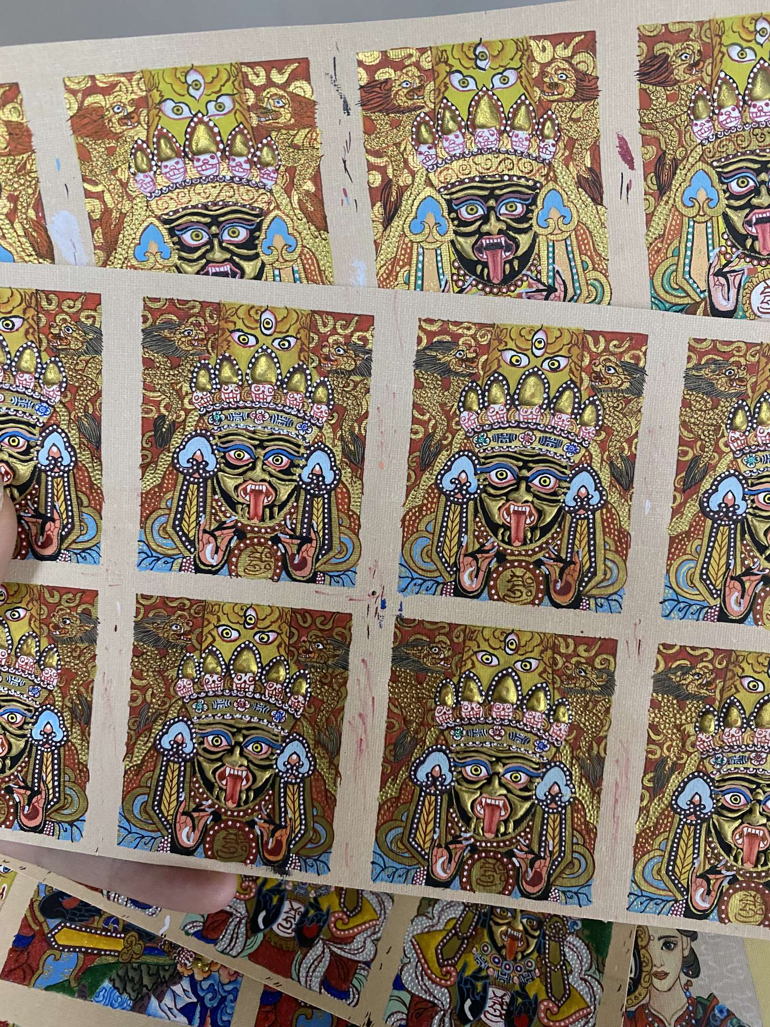 唐卡画像实物图