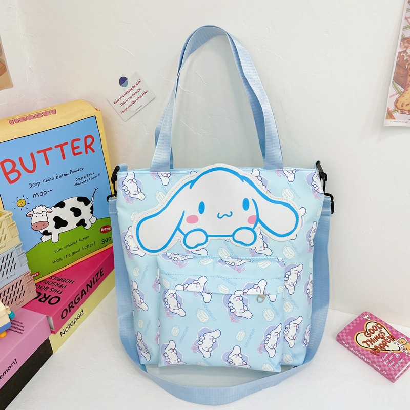2024 New large-capacity cartoon and anime, trendy, cute and lightweight children's casual single-shoulder bag Specification drawing