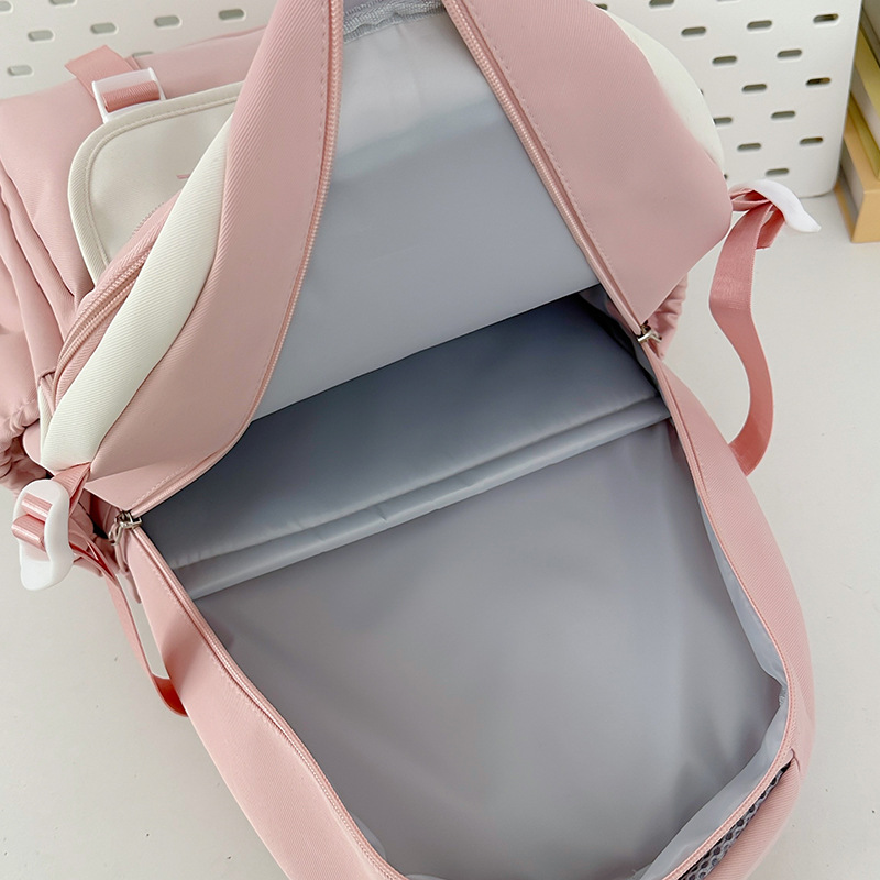 College-style, fresh and clean, large-capacity schoolbag for junior and senior high school students, versatile, sweet backpack, cute forest-style backpack, pain bag Application Scenario