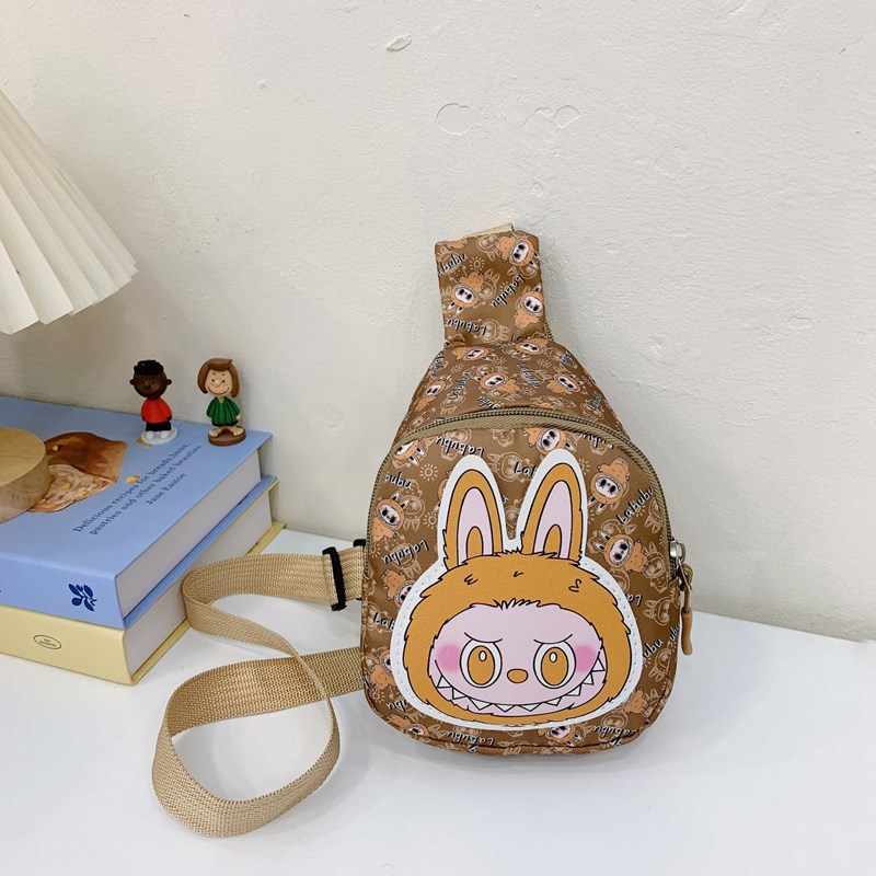 New cartoon coin bags for boys and girls in 2024, outdoor lightweight and trendy chest bags, baby crossbody bags Specification drawing