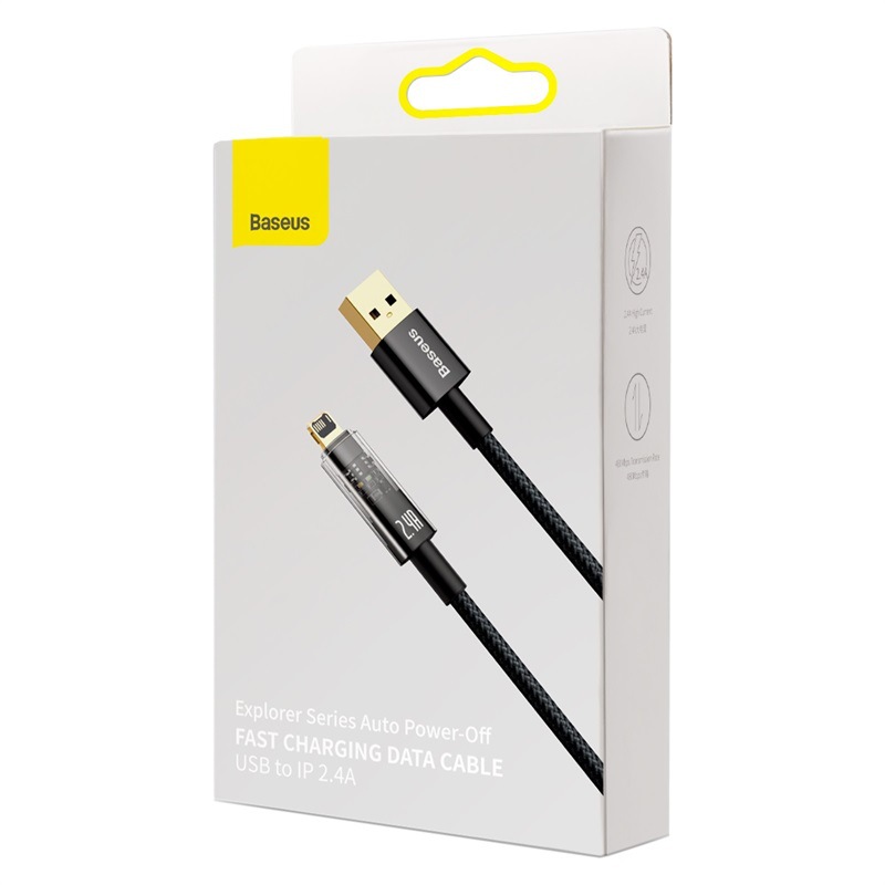 Baseus Explorer Apple Data Cable Smart Power-off is compatible with iphoneXS/6/7/11/8/12 charging cables Item Picture