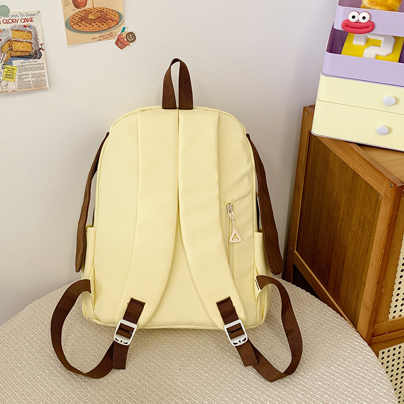 A new high-appeartion-level ins Korean style cute puppy backpack, a fashionable and versatile large-capacity backpack for women's travel Specification drawing
