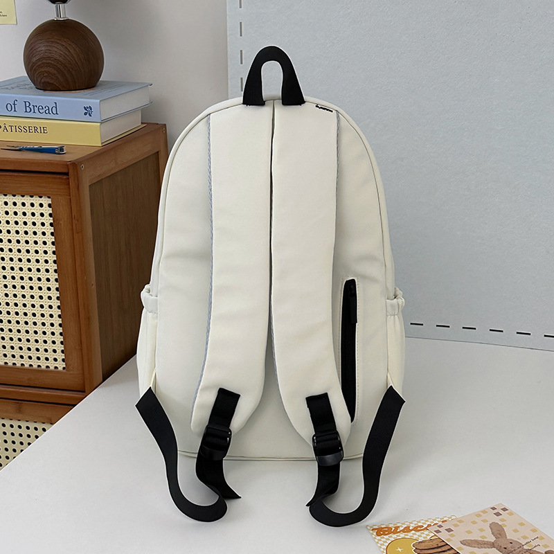 Simple and versatile ins campus-style backpack for girls, large-capacity Korean version ins high appearance level schoolbag for junior and senior high school students Specification drawing