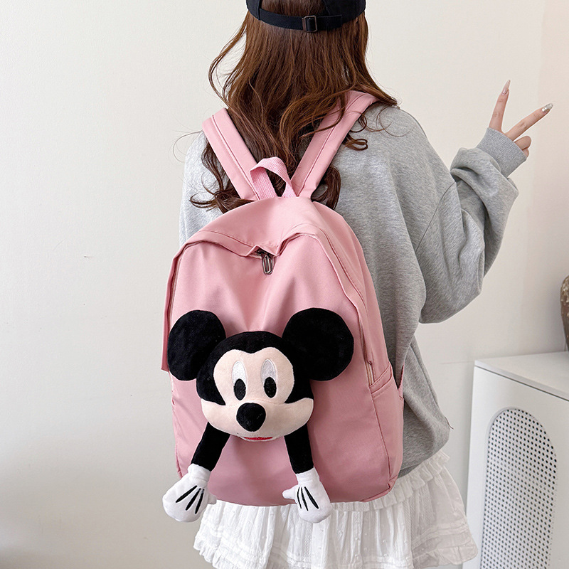 The new Korean version of the cute cartoon backpack on Instagram is a casual back-to-school bag for primary school students and a backpack for first grade make-up classes and outings full figure