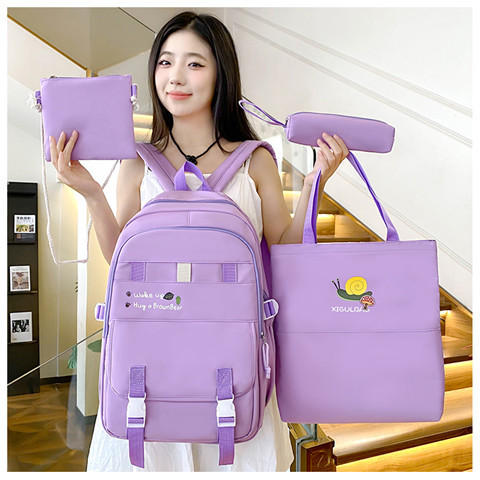 New student schoolbags, girls' backpacks, high appearance level, large-capacity backpacks, student tutorial bags, tutorial bags details Picture