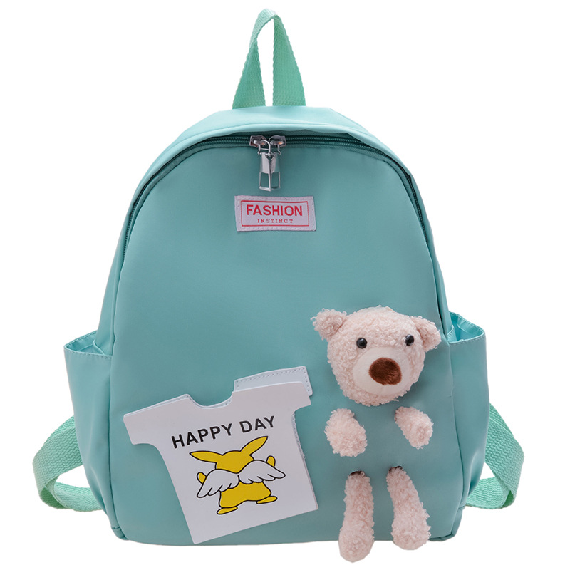 The 2022 new color-blocking large-capacity backpacks for boys and girls, Harajuku style schoolbags, and children's cartoon backpacks are in a trend Item Picture