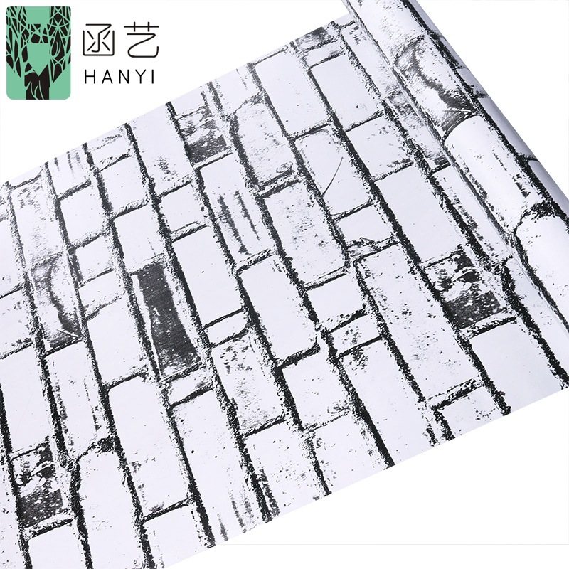 Factory direct sales of wallpaper, background wall, modern black, white and grey bedroom wallpaper, self-adhesive waterproof wall coat, furniture renovation stickers Specification drawing