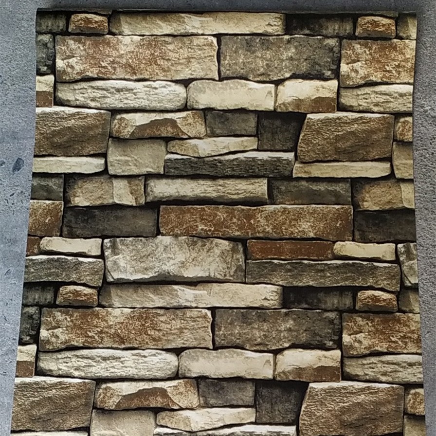 Self-adhesive wallpaper, wall tiles, self-pasted wallpaper, back adhesive, anti-brick, retro bamboo, tea ceremony, TV, back adhesive, wall renovation, 60mm wide Specification drawing