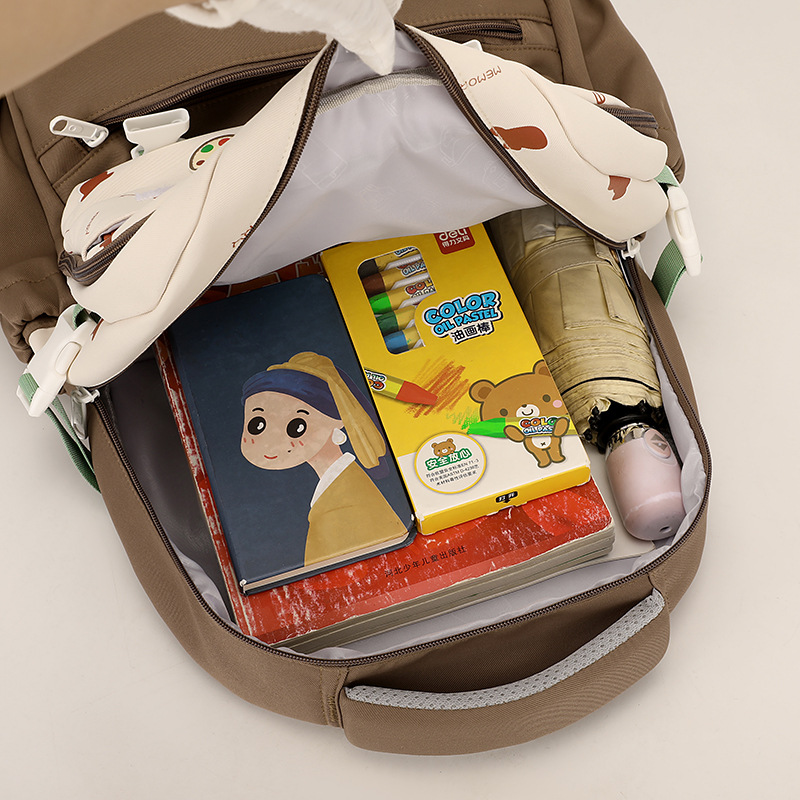 A new high-appeal, fresh and sweet color-blocking backpack from Japanese Instagram, a simple and lightweight backpack for junior and senior high school students Application Scenario