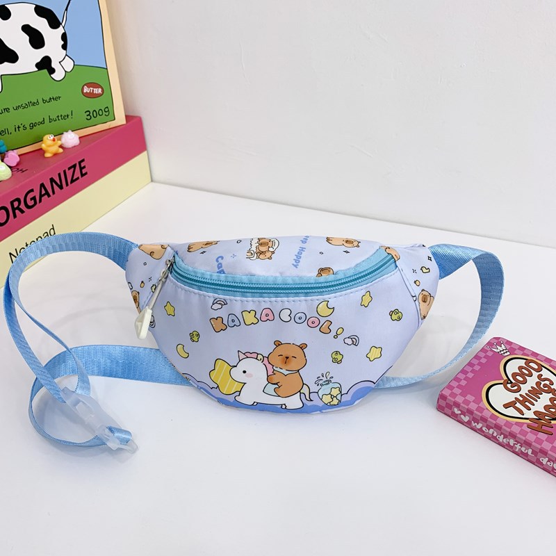 2025 Summer New cartoon cute children's bags, boys' and girls' accessories, small chest bags, casual travel princess waist bags details Picture