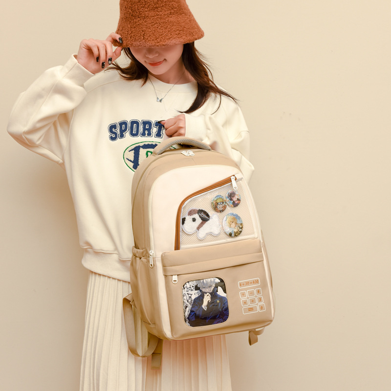 High-quality Korean-style backpacks for junior and senior high school students, transparent backpacks for Japanese students in grades 3 to 6 details Picture