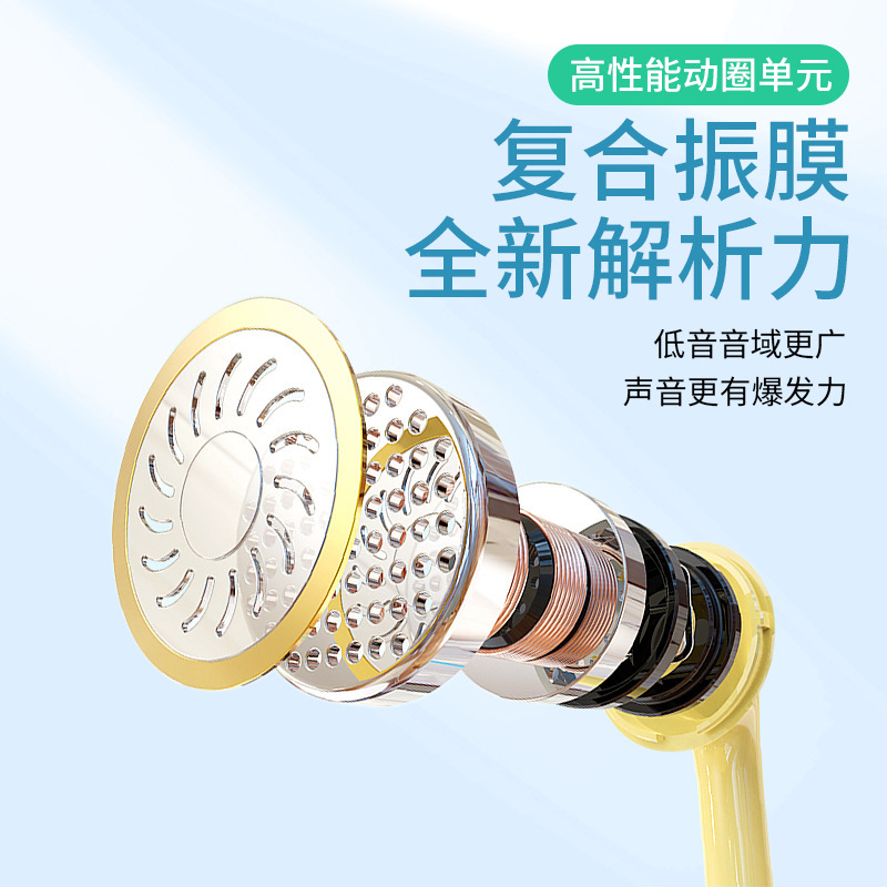 VPB A12 is a universal in-ear wired headset with microphone color for Huawei, Apple, Android and oppo mobile phones Application Scenario