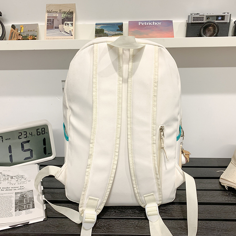 The new Korean version of the high-appearance-level letter schoolbag for junior and senior high school girls is simple, lightweight and versatile for commuting. It has a large capacity backpack Specification drawing