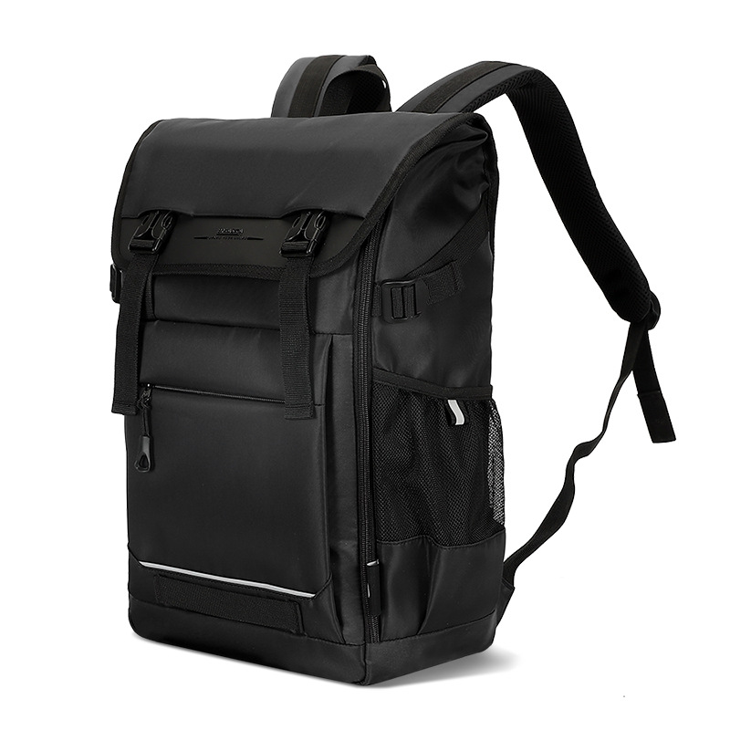 Cross-border wholesale men's outdoor casual backpacks with flip-top design, casual commuting backpacks, business computer backpacks Item Picture